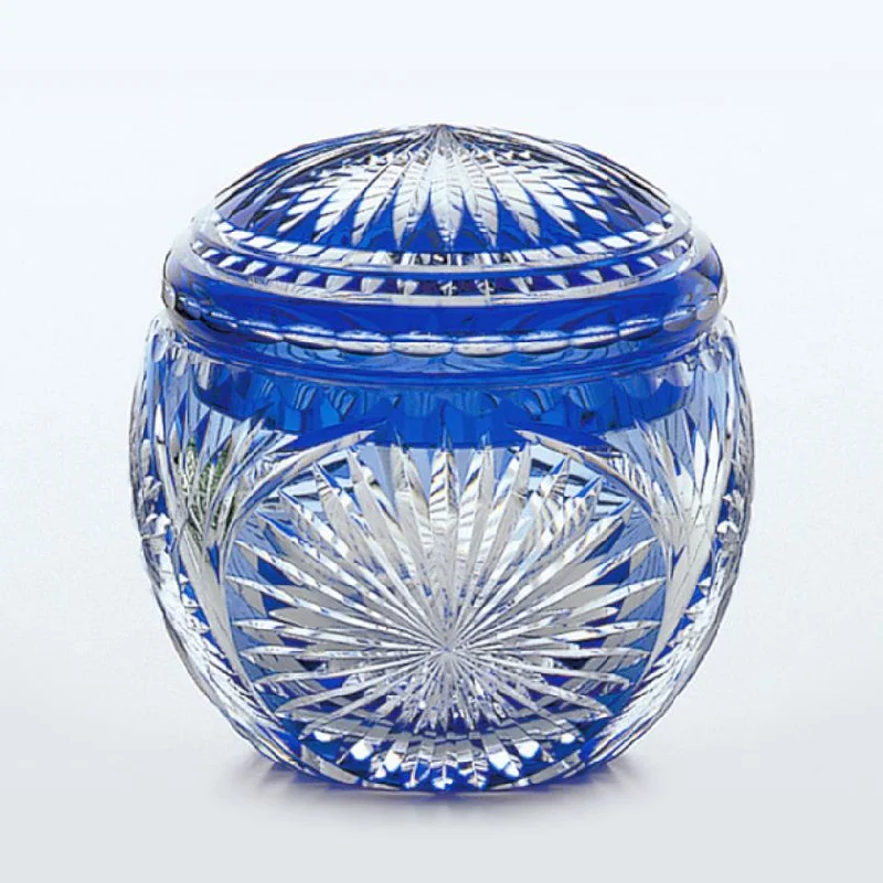 [BOWL] TRINKET BOX CHRYSANTHEMUM | EDO KIRIKO | KAGAMI CRYSTAL