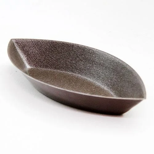 PLAIN OVAL BOAT MOULD - NON STICK L: 90mm H: 12mm