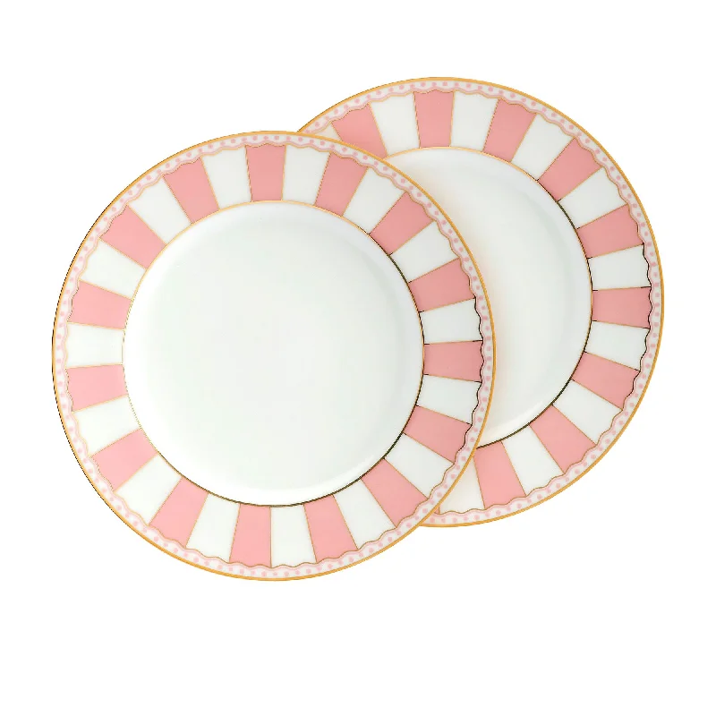 Noritake Carnivale Cake Plate 16cm Set of 2 Pink