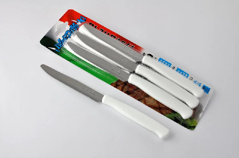 6 PC STEAK KNIFE SET - WHITE