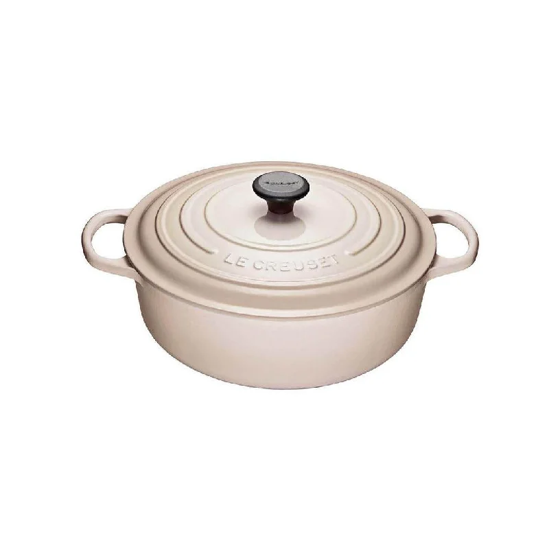 Le Creuset 6.2 Litre Shallow Round Dutch Oven - Meringue