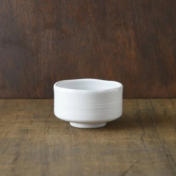 Oda Pottery: Kushime Porcelain White Mini Matcha Bowl