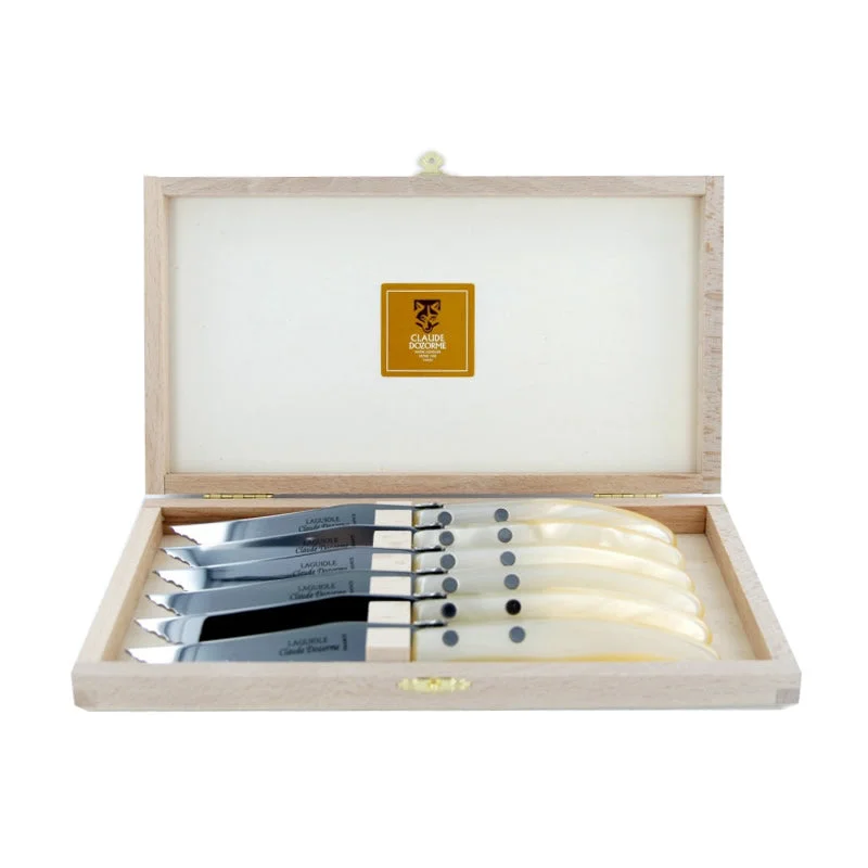 Claude Dozorme Berlingot Steak Knives - Natural