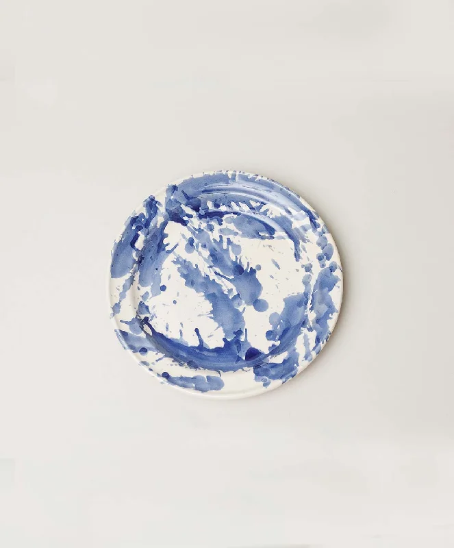 Blue Splatterware Side Plate