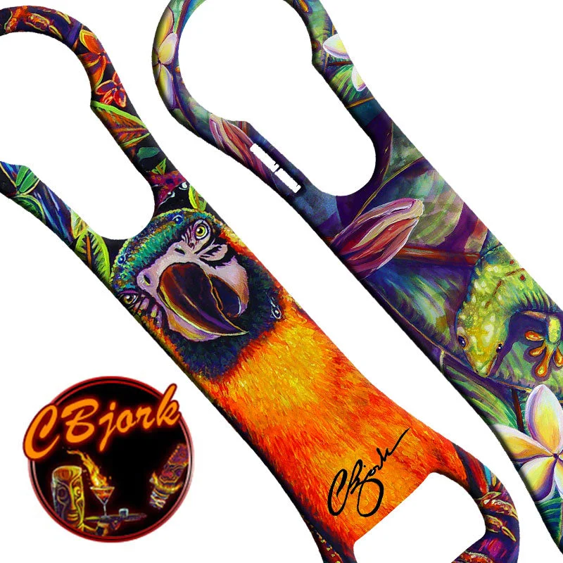 Tiki Parrot V-Rod® Bottle Opener