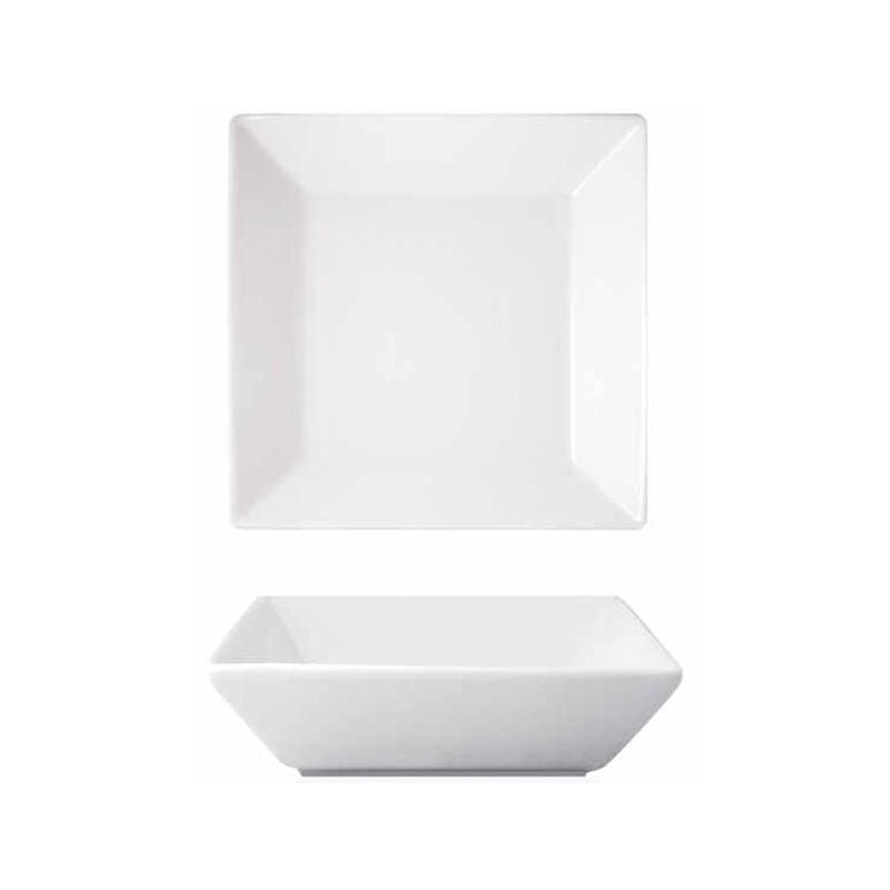 FOH Kyoto Square Bowl, White, 17 oz.