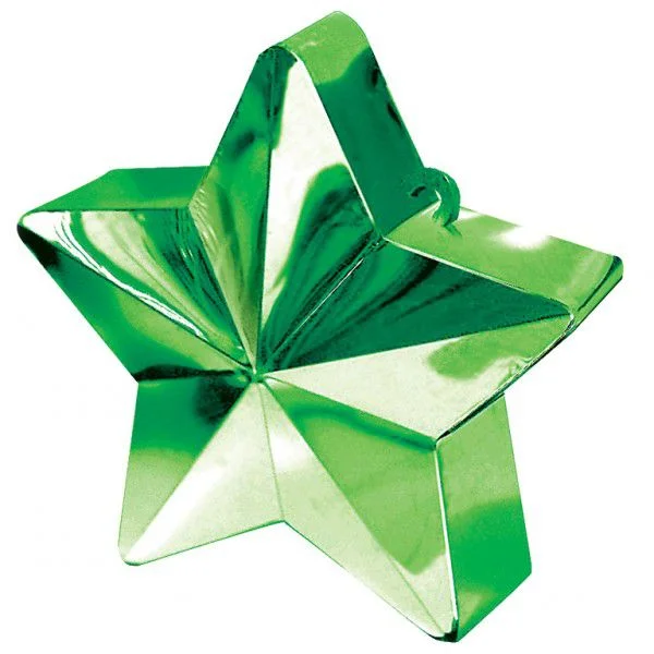 Green Star Balloon Weight - 6oz - 10cm