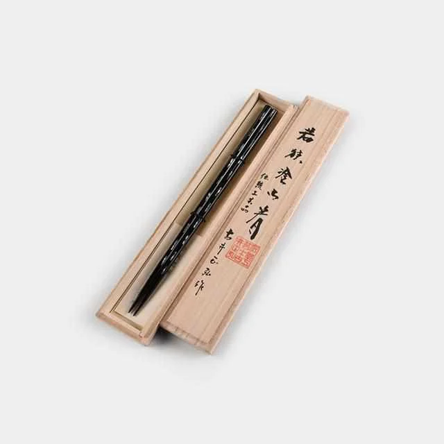 [CHOPSTICKS] SHELLFISH KIRIKO IN A PAULOWNIA BOX 23.0 CM | HASHIKURA MATSUKAN | WAKASA LACQUERWARE