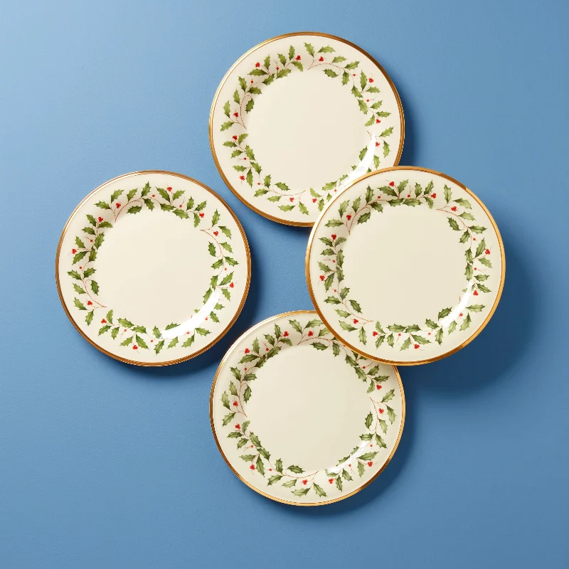 Holiday Dinnerware Dinner Plates, Set of 4