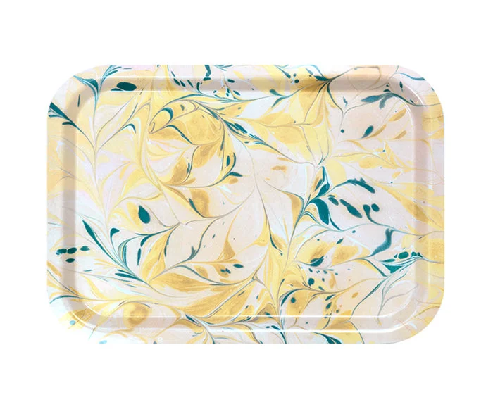 Yellow Swirl Lunch Tray by Studio Formata