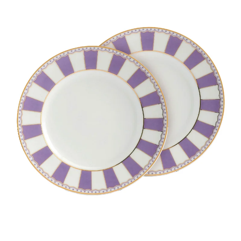 Noritake Carnivale Cake Plate 16cm Set of 2 Lavender