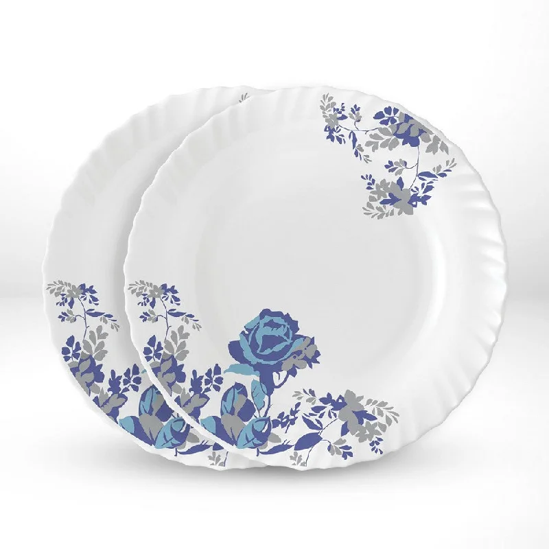 Larah by Borosil Blue Cascade Noodle / Soup Plate Set