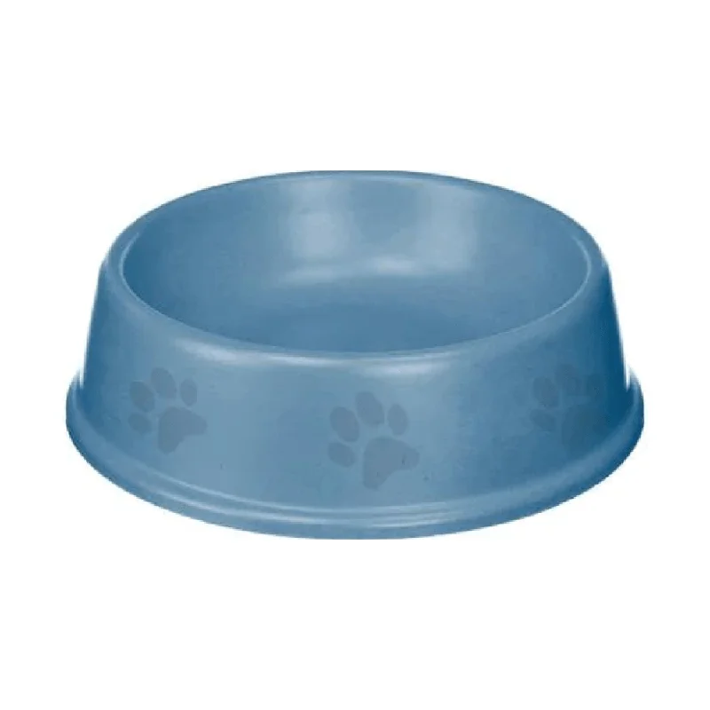 Emily Pets Single Round Bowl dog food bowls for Dogs and Cats (Blue)