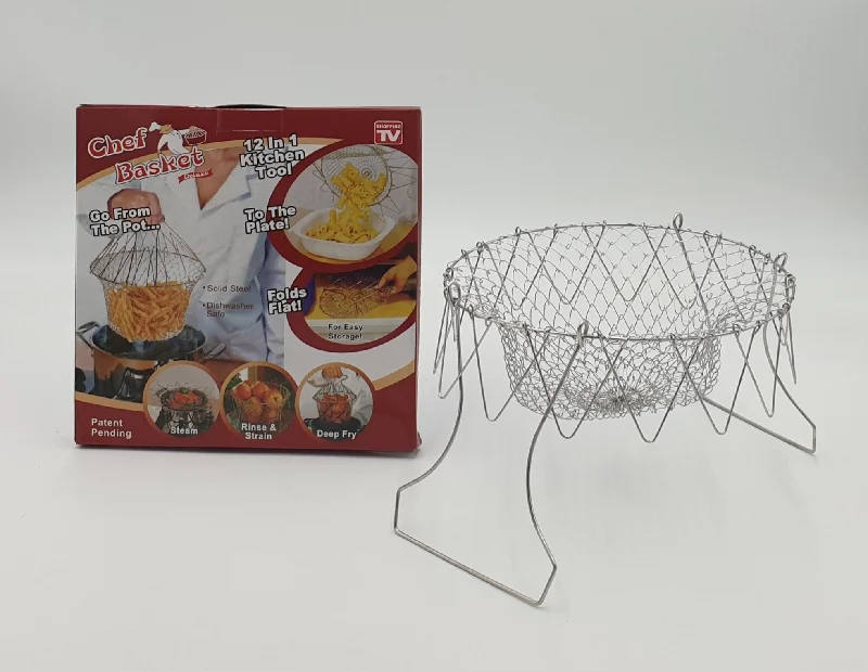 9" STEAMER/FRYING BASKET