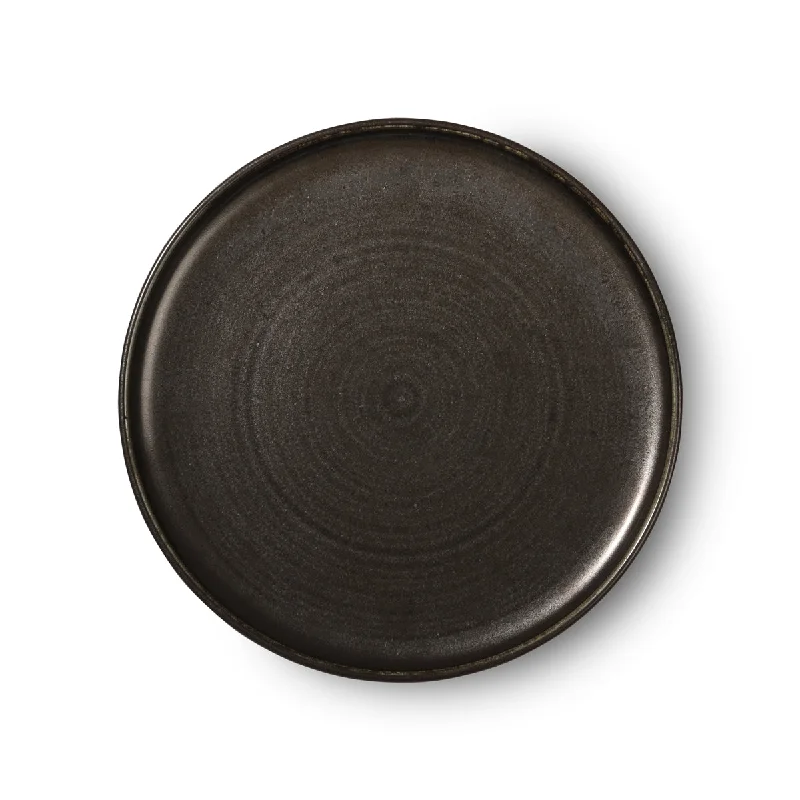 Home Chef Ceramics: Dinner Plate Rustic Black