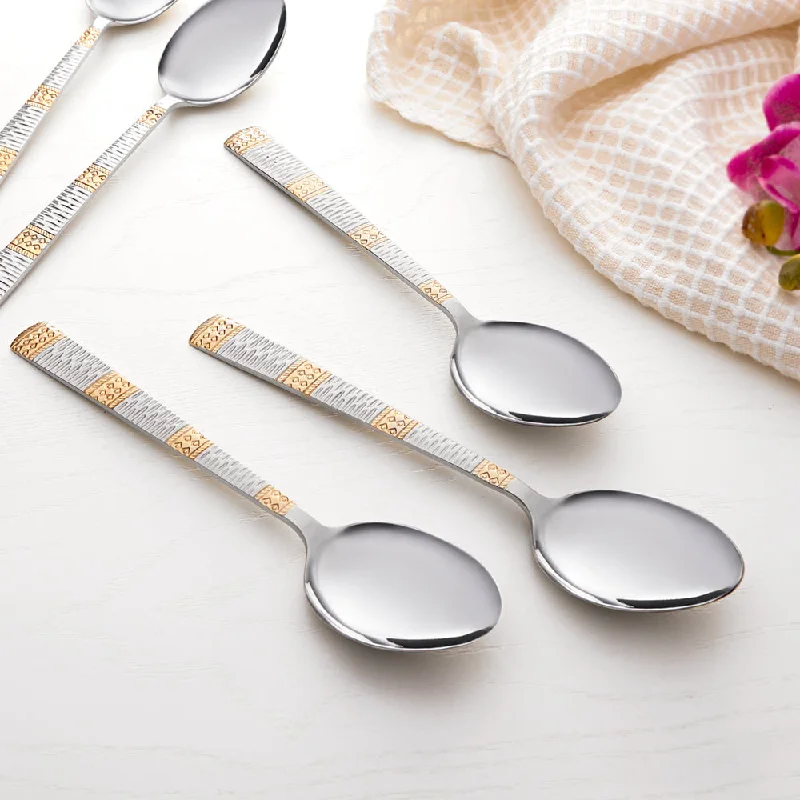 Borosil Gold Dinner Spoon, Set of 6