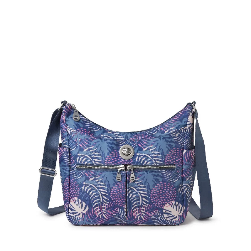 Baggallini Bristol RFID Crossbody Hobo Bag - Aloha Print