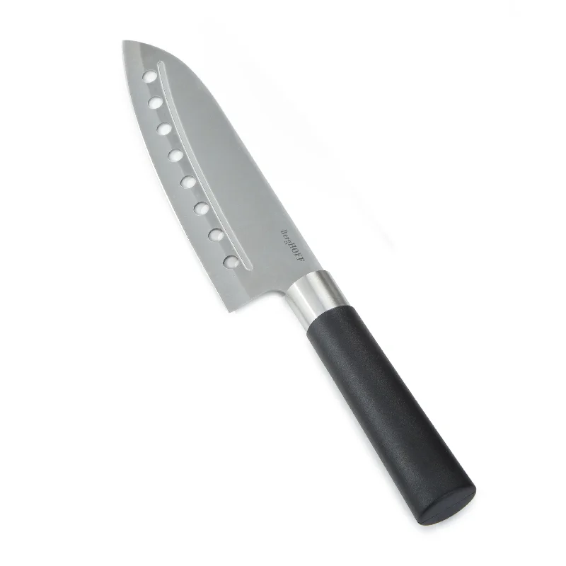 BergHOFF DiNA Codon Stainless Steel Santoku Knife with Holes, 6.75"