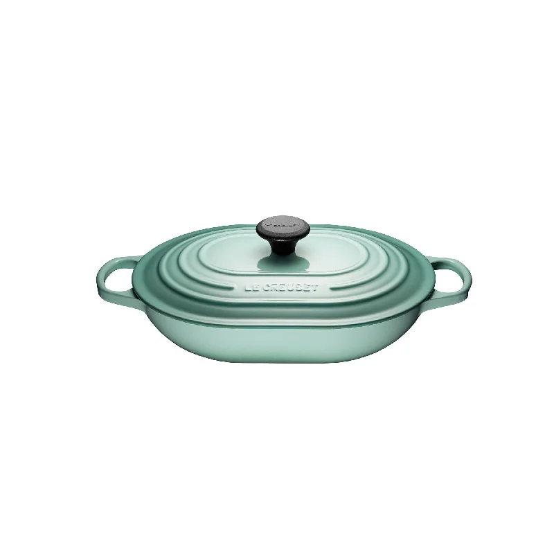 Le Creuset Oblong Casserole 3.4 L Sage (31 cm)