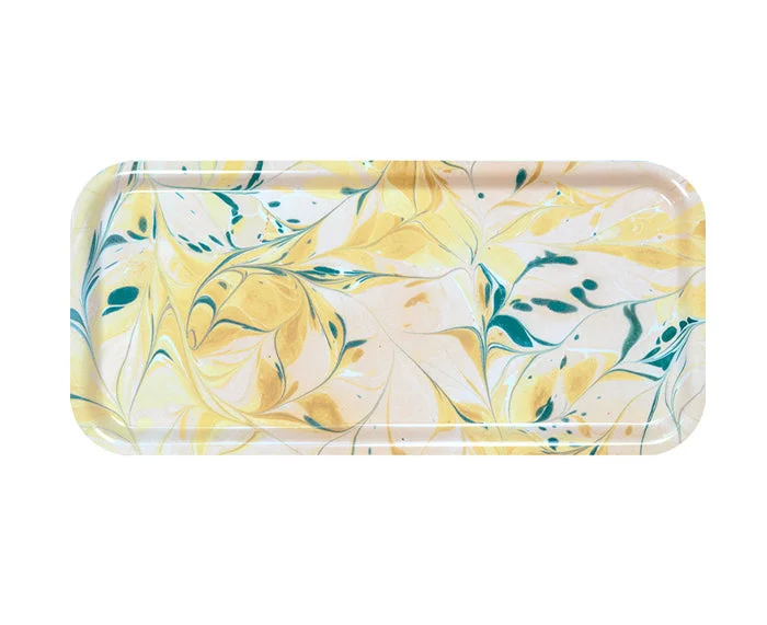 Yellow Swirl Cocktail Tray by Studio Formata