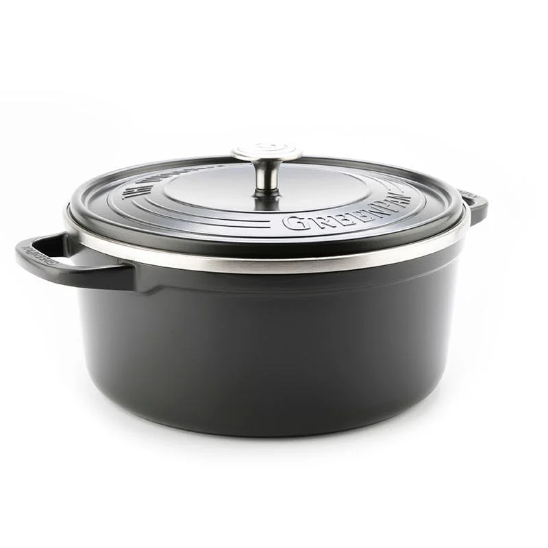 Featherweights Non-Stick Casserole with Lid 26cm, Black