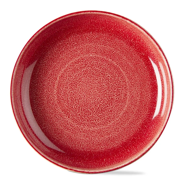 Red Loft Reactive Glaze Blates, Set of 4