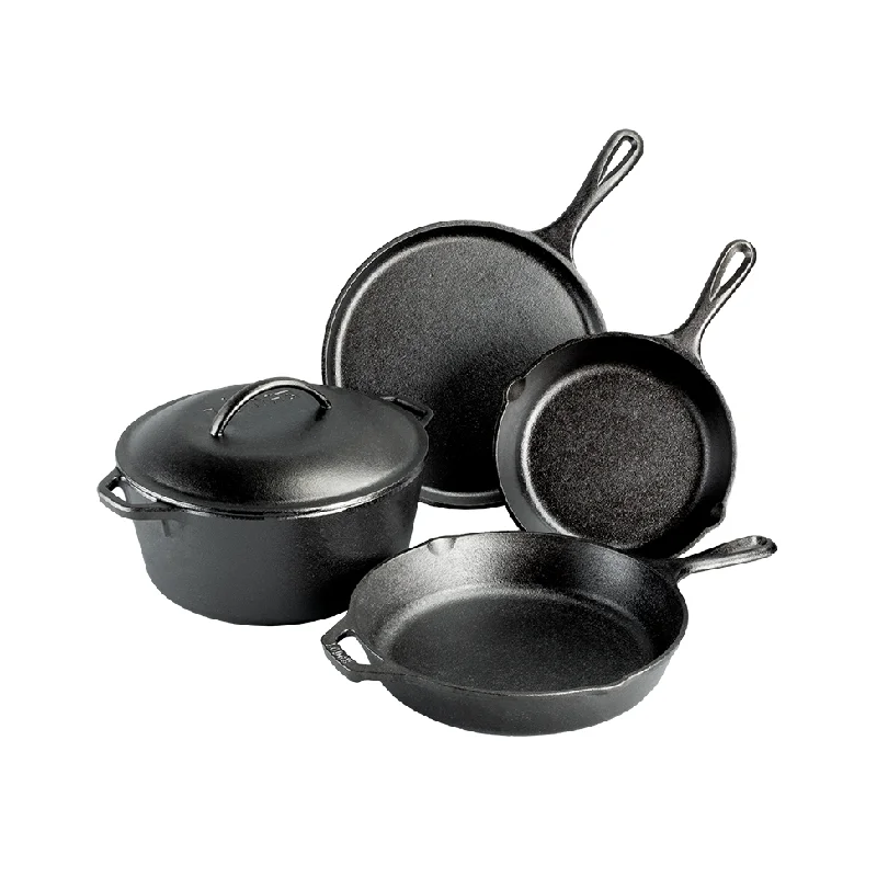 Lodge 5 Piece Pre-Seasoned Cast Iron Cookware Set