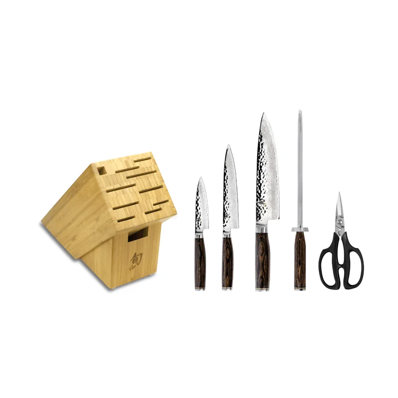 Shun Premier 7-Piece Essential Knife Block Set