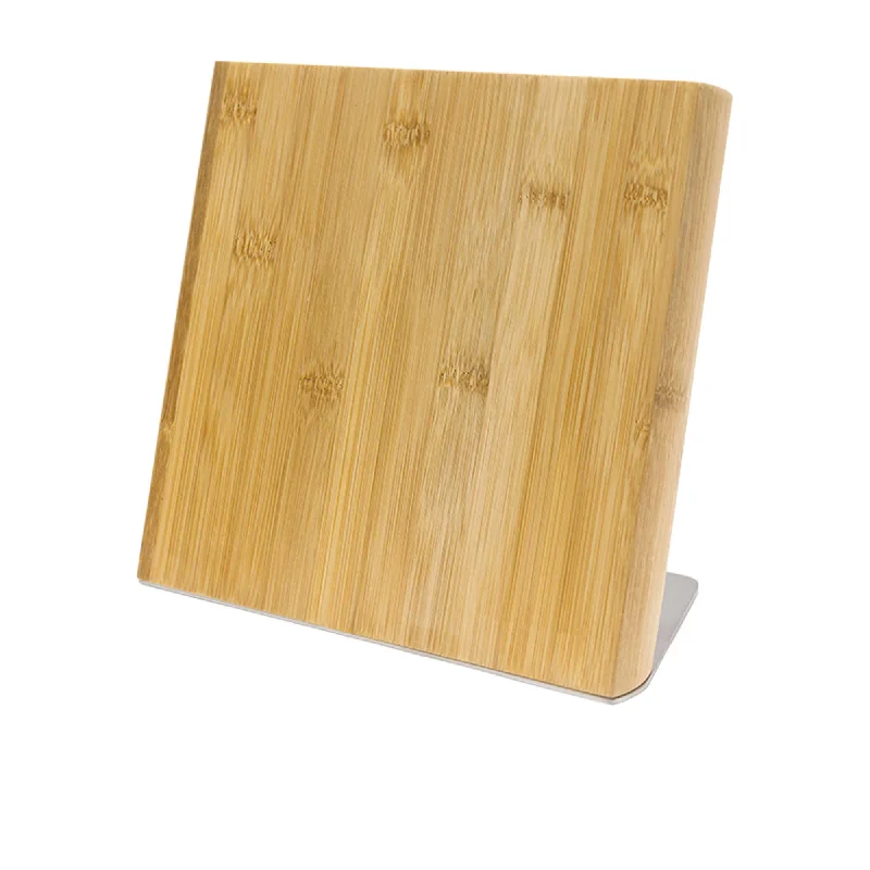 Icon Chef Magnetic Knife Stand with Stainless Steel Base Bamboo