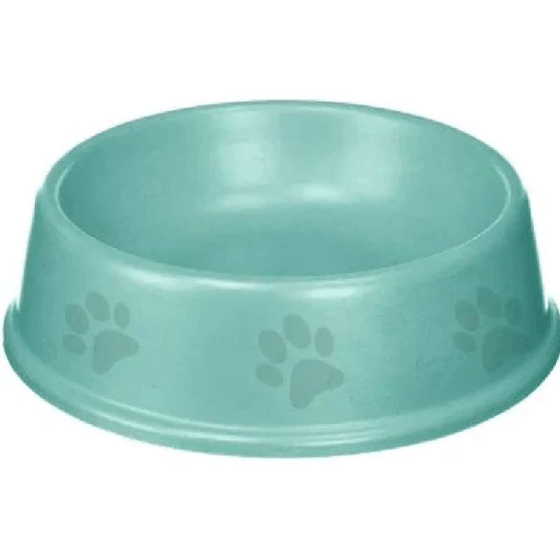 Emily Pets Single Round Bowl dog food bowls for Dogs and Cats (Green)