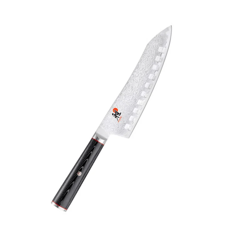 Miyabi Kaizen Hollow Edge Rocking Santoku Knife, 7-in