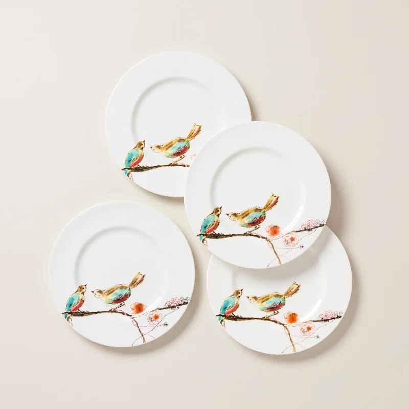 Chirp Salad Plates, Set of 4