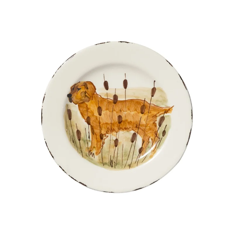 Wildlife Hunting Dog Salad Plate