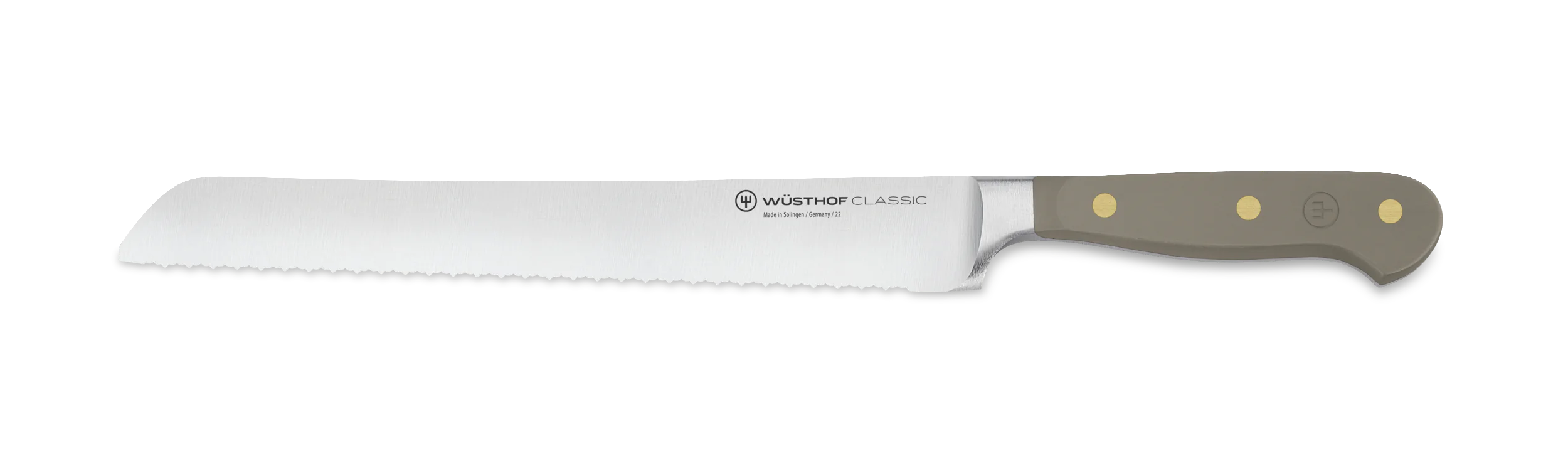 Wusthof 9" Classic Double Serrated Bread Knife- Velvet Oyster