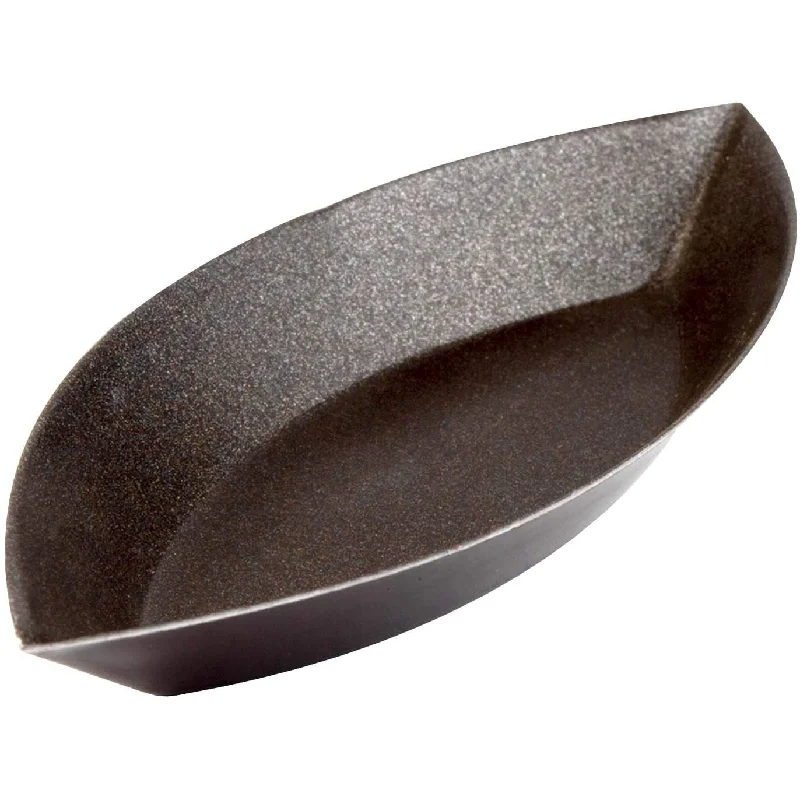 PLAIN OVAL BOAT MOULD - NON STICK L: 80mm H: 12mm