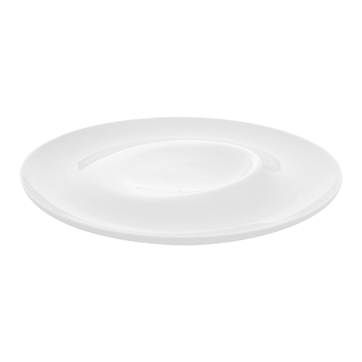 Vista Alegre 021534 O! Moon Porcelain Eclipse Plate, White, 11", Case of 4