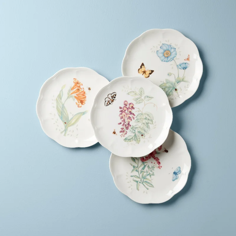 Butterfly Meadow 4-Piece Accent Plate Set