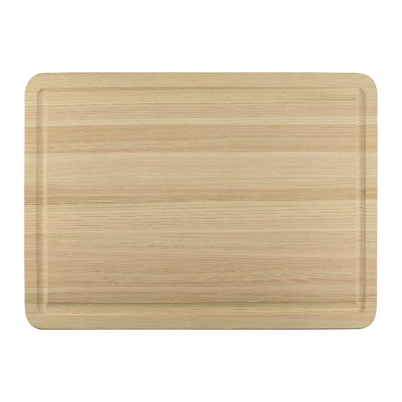 Shun Hinoki Cutting Board with Groove 20 x 14 x 1-in