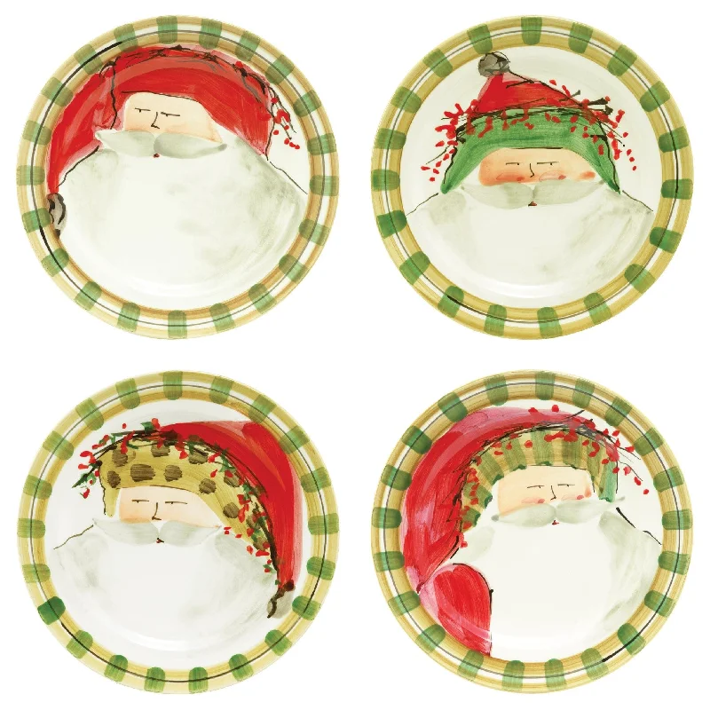 Old St. Nick Assorted Dinner Plates - Set of 4