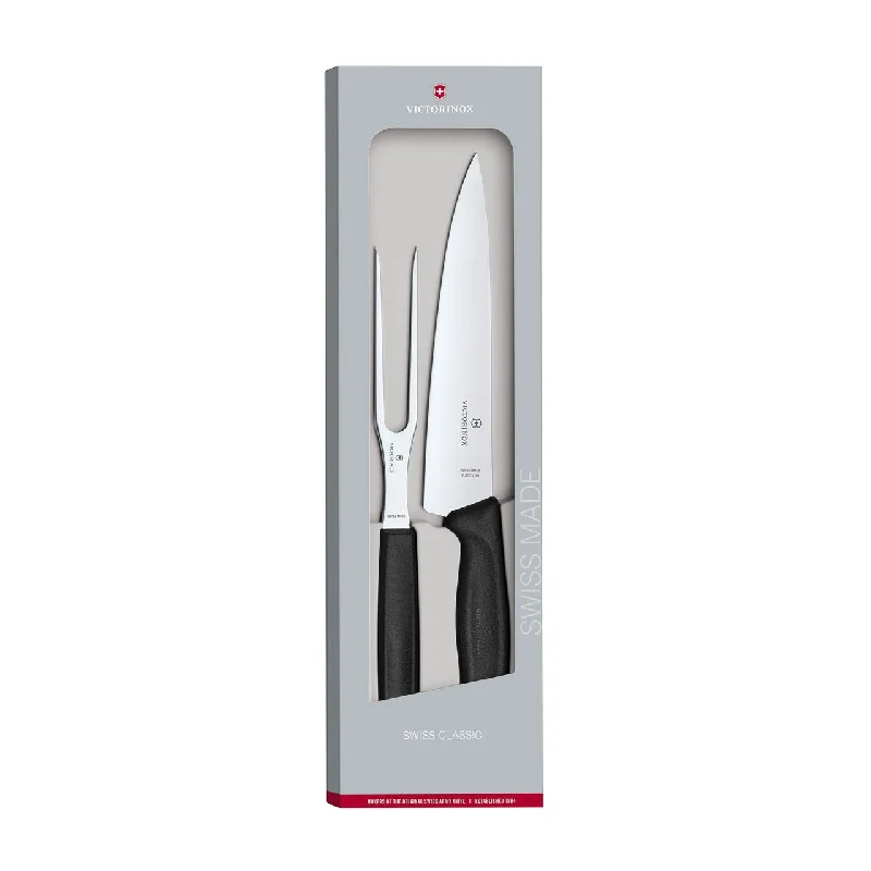 Carving Set - Black- 2 piece