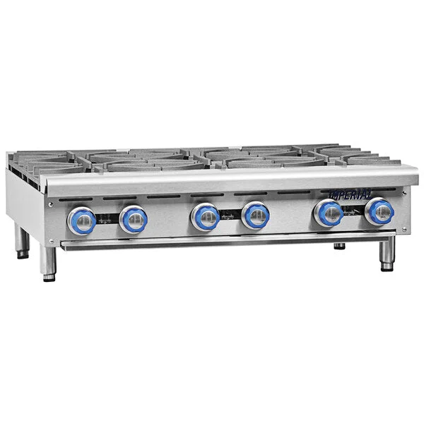 Imperial Range IHPA-4-24LP 24" Natural Gas 4 Burner Hot Plate - 128,000 BTU