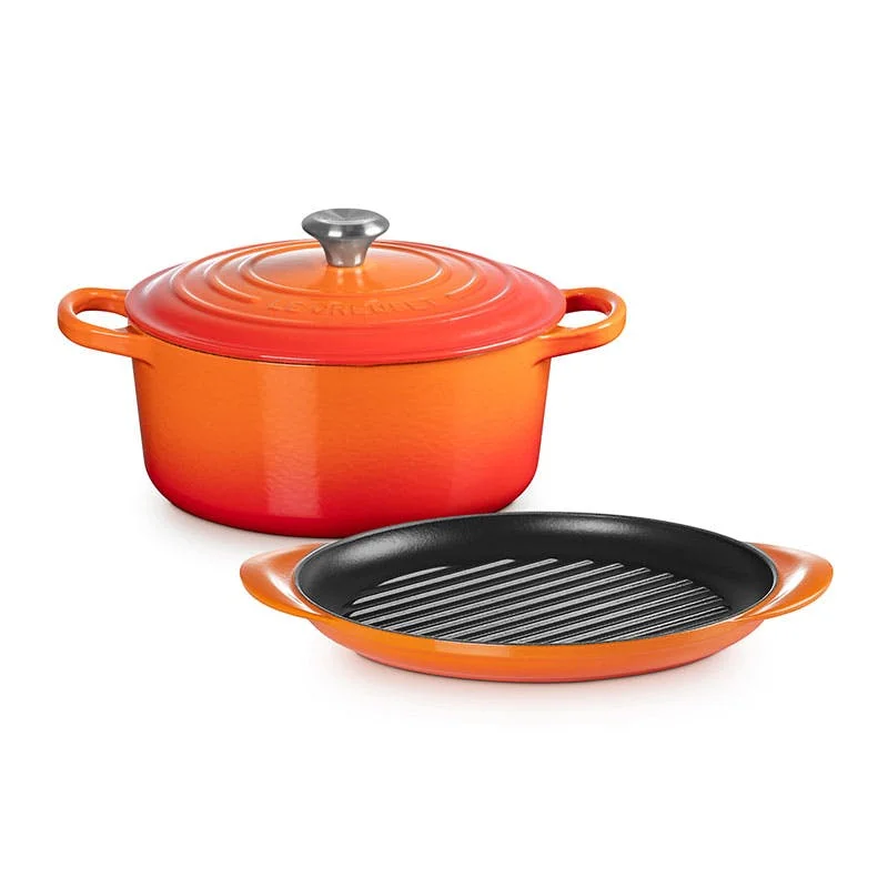 Cast Iron 2 Piece Cookware Set, Volcanic