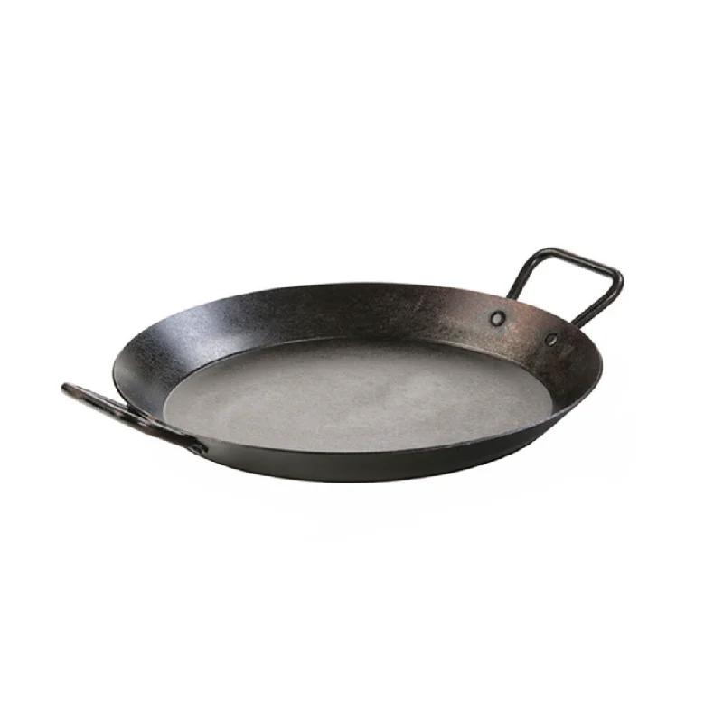 Lodge 15" Pre-Seasoned Carbon Steel Paella Pan with Loop Handles