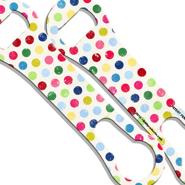 V-Rod® Bottle Opener - Colorful Grunge Polka Dots