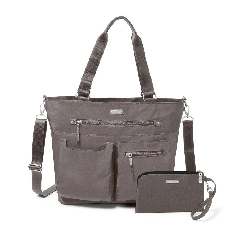 Baggallini Any Day Tote with Wristlet - Sterling Shimmer