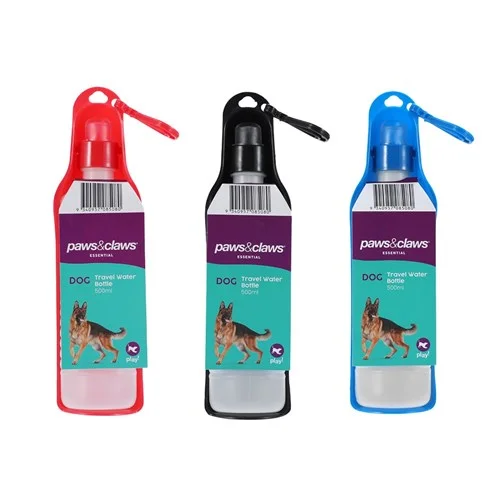 TRAVEL WATER BOTTLE 500ML 3 ASSTD