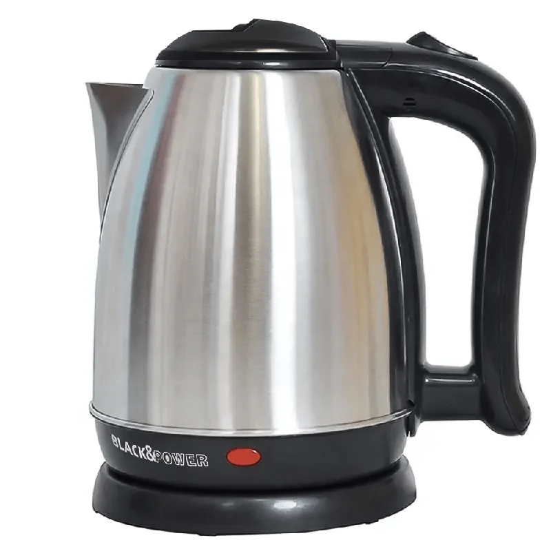 Black & Power Kettle 1.5L 1500W - Silver