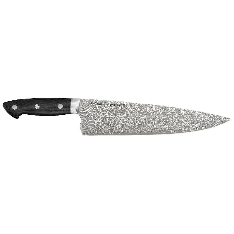 Zwilling Bob Kramer Euroline Damascus Collection SG2 Stainless Steel Chef's Knife, 10-Inches