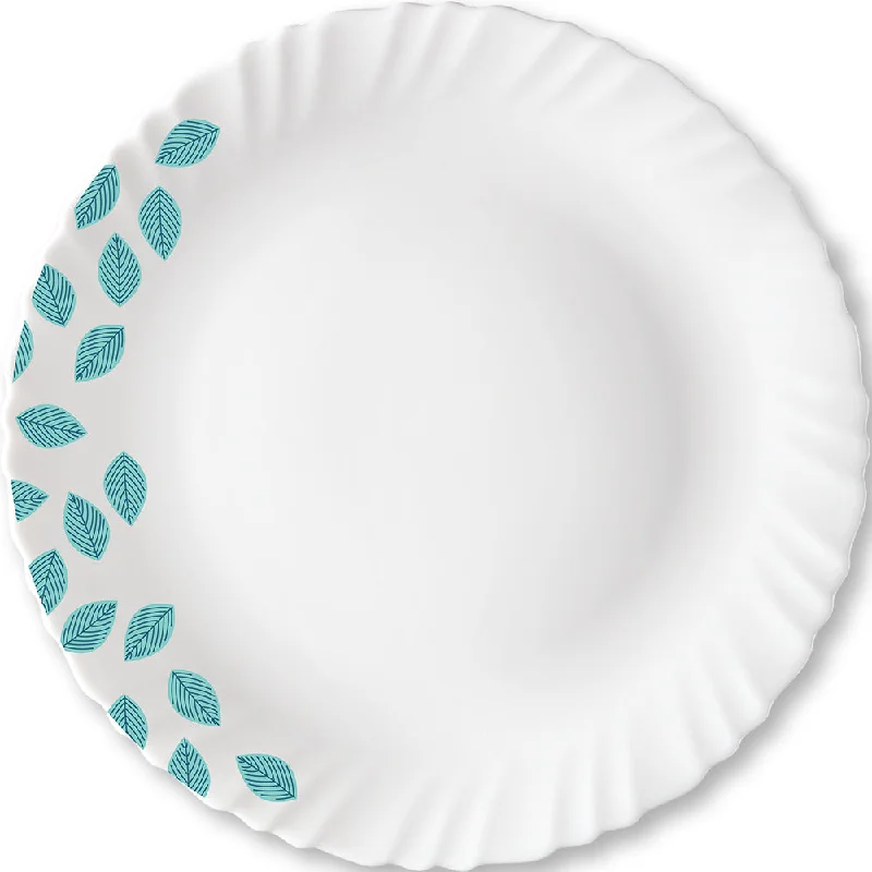 Larah by Borosil Blue Leaves Full Plate Set