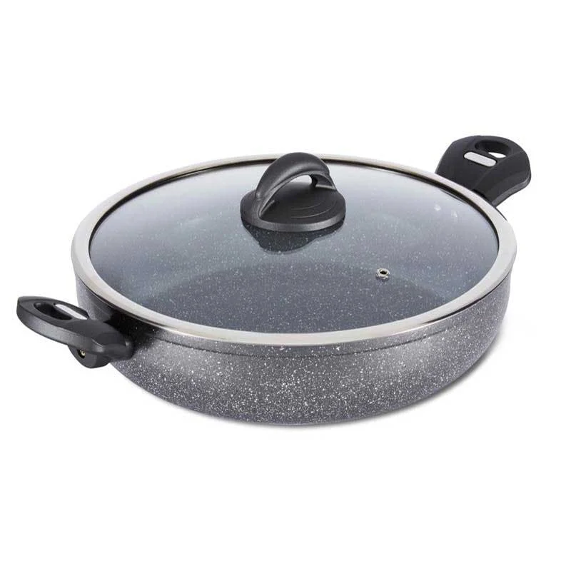 Cerastone Low Casserole Graphite  30cm, Grey